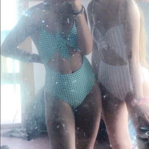 Vintage gingham one piece